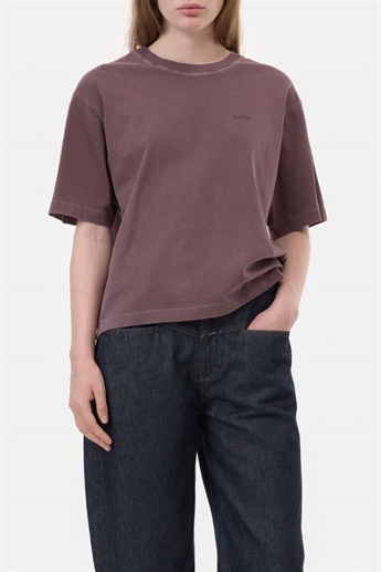Closed, C95500 Relaxed t-shirt, Dark Raisin red